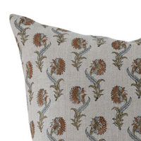 Designer "Dover" Daffodil Thick Linen Pillow Cover