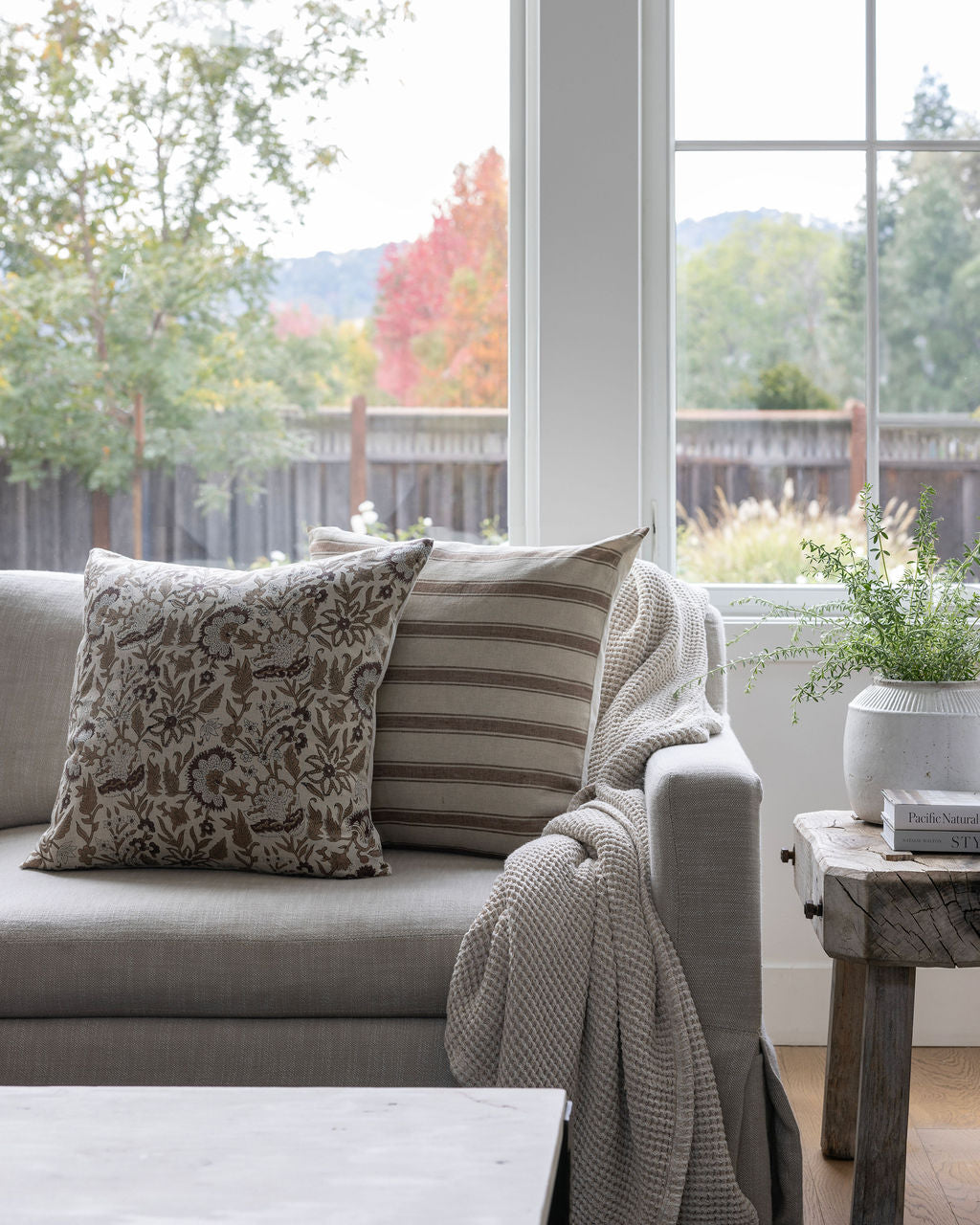 Designer "Granger" Striped Pillow Cover