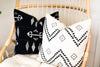 READY TO SHIP Peter Dunham Pillow Covers // Taj Onyx Ash // Black and White Pillow Cover // Zig Zag Chevron Boho Pillows // Modern Boho