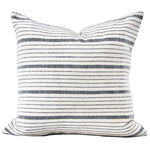 READY TO SHIP Kufri Cusco Stripe Pillow Cover in Natural // Black White Gray Striped Pillow // Farmhouse Pillow // Designer Pillow