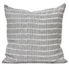 READY TO SHIP Kufri Sanjana Designer Pillows Stripe in Black White // Gray Ikat Pillow // Decorative Pillow // Accent PIllow //Boho Tribal