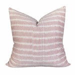 READY TO SHIP Sanjana Designer Pillows Stripe in Pom // Blush Ikat Pillow // Decorative Pillows // Accent PIllows //Boho Tribal Pillow