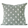 READY TO SHIP Kufri Rex Designer Pillow Cover in Jade // Green Pillow Cover // Boho Throw Pillow Cover