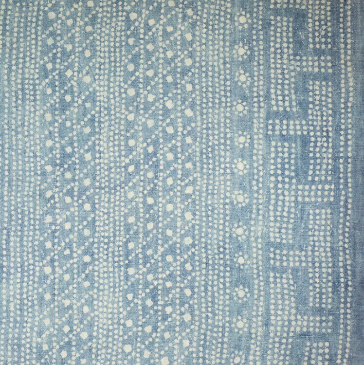 READY TO SHIP Turandot in Aurora Pillow Cover // Modern Farmhouse Decor Pillow // Indigo Blue Washed Linen Decorative Pillow