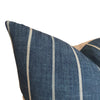 READY TO SHIP Designer 'Fritz Washed' in Indigo Pillow Cover //Indigo Blue Throw Pillows // Modern Farmhouse Pillows