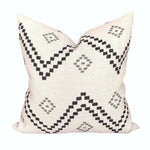 READY TO SHIP Peter Dunham Pillow Covers // Taj Onyx Ash // Black and White Pillow Cover // Zig Zag Chevron Boho Pillows // Modern Boho