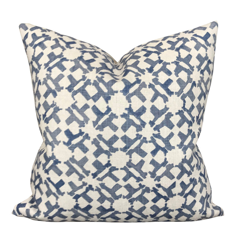 READY TO SHIP Peter Dunham Designer Pillows // Orcha in Indigo Throw Pillow // Blue throw pillow // Boutique Pillows