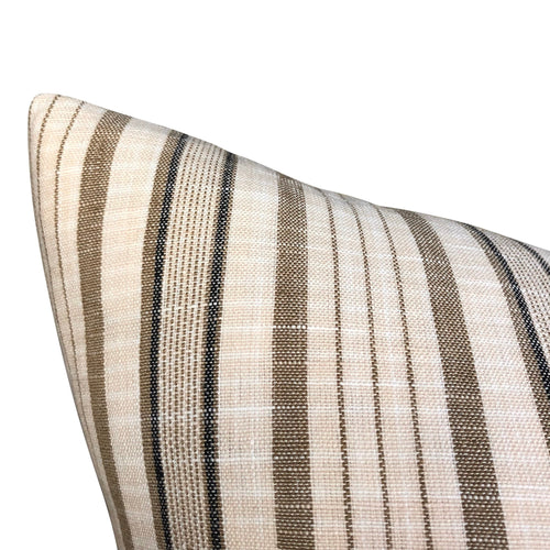 READY TO SHIP Kettlewell Collection Aiko in Camel Designer Pillows // Neutral Pillow // Neutral Stripe PIllow // High end pillow