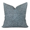 READY TO SHIP Designer Clay McLaurin Rattan Pillow Cover in Indigo // Decorative Pillow Cover // Indigo Blue Throw Pillow // Trendy Modern