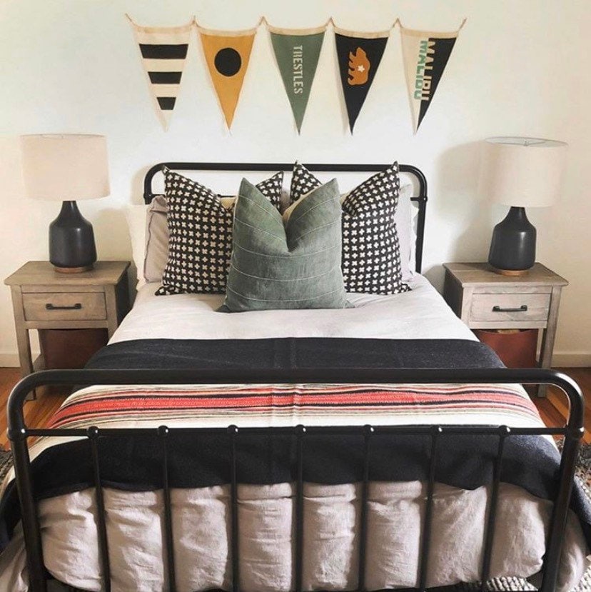 READY TO SHIP Bastideaux Bogo in Pavement // Designer Throw Pillow // Tribal Boho Pillow // High End Pillow // Accent pIllows