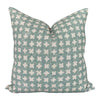 READY TO SHIP Bastideaux Bogo in Pale Sea// Designer Throw Pillow // Cross Pillow // High End Pillow // Accent pIllows