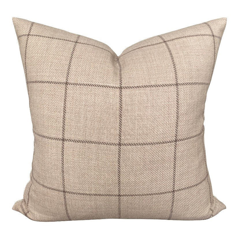 Designer Bancroft Wool Plaid in Malt