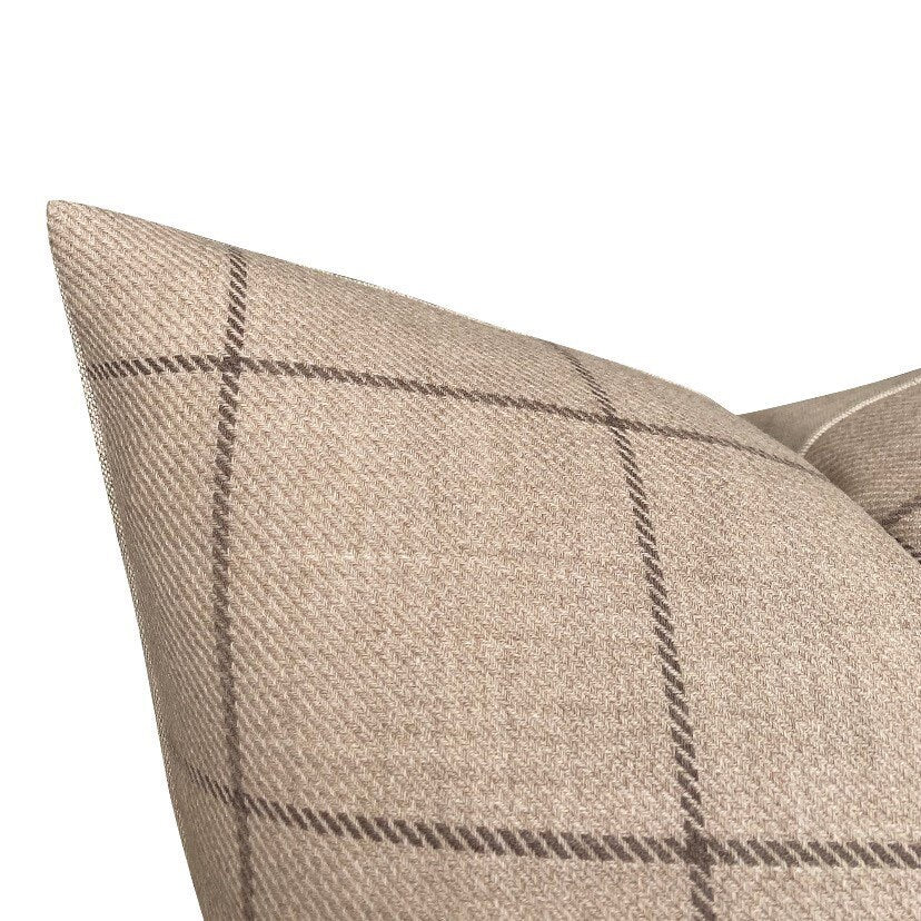 Designer Bancroft Wool Plaid in Malt