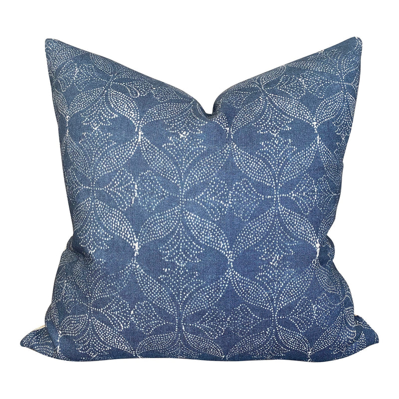 READY TO SHIP Designer Schuyler Samperton Arcadia in Moonraker Pillow Cover // Indigo Blue Throw Pillow // Designer Boutique Pillow