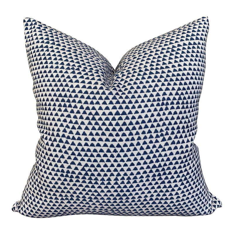 READY To SHIP Walter G OUTDOOR Pillow Cover // Huts in Atlantic // Indigo Blue Pillows // Sunbrella Outdoor