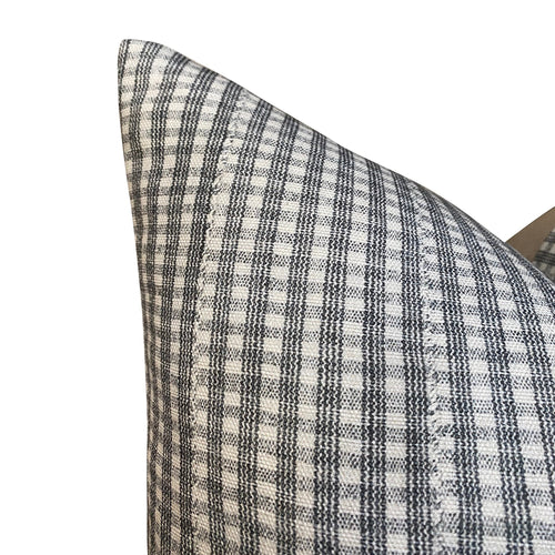 READY TO SHIP Designer Jennifer Shorto Kan Streams in Rock Pillow Cover // Modern Farmhouse Decor Pillow // Plaid Decorative Pillow