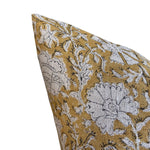 Nisa Pillow Cover in Mustard