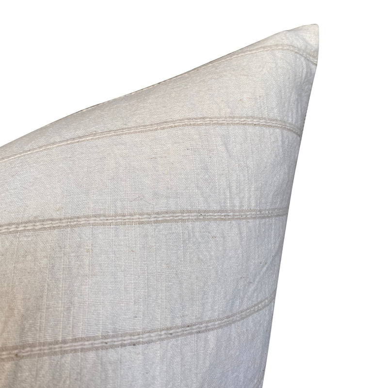 Chiangmai Native Cotton Cream Stripe Pillow Cover Calistoga