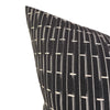 READY TO SHIP Kettlewell Collection Sashikat in Charcoal Designer Pillow // Black Throw Pillow // Boho Tribal Pillow // Embroidered Pillow