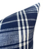 READY TO SHIP Designer Masaru in Indigo Designer Pillow // Indigo Blue Throw Pillow // Plaid Pillow // High end pillow // Traditional Pillow