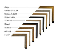 Framed Vintage Canvas Print: Moody Marsh Landscape Art