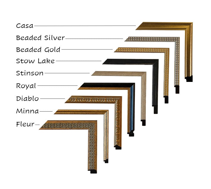 Framed Vintage Canvas Print: Moody Marsh Landscape Art