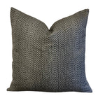 READY TO SHIP Designer Pillows Maresca Kantha in Charcoal // Charcoal Gray Pillow Cover // Boutique Pillow // High End // Modern Farmhouse