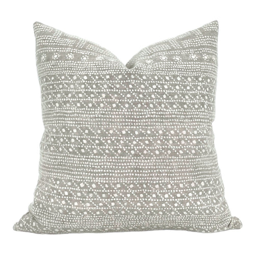 READY TO SHIP Turandot in Sterling Pillow Cover // Modern Farmhouse Decor Pillow // Light Gray Silver Washed Linen Decorative Pillow