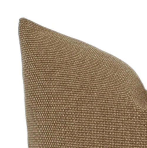 READY TO SHIP Designer Muddy Pillow Cover // Brown Cognac Camel Texture // Designer Outdoor Pillow// Neutral Pillow