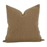 READY TO SHIP Designer Muddy Pillow Cover // Brown Cognac Camel Texture // Designer Outdoor Pillow// Neutral Pillow