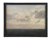 READY to SHIP 30x40 Coastal Seascape Canvas Print: Vintage Beach Painting
