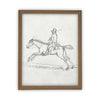 READY to SHIP 11X14 Vintage Framed Canvas Art // Framed Vintage Print // Vintage Equestrian Sketch Art// Farmhouse print //#A-134