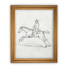 READY to SHIP 11X14 Vintage Framed Canvas Art // Framed Vintage Print // Vintage Equestrian Sketch Art// Farmhouse print //#A-134