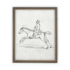 READY to SHIP 11X14 Vintage Framed Canvas Art // Framed Vintage Print // Vintage Equestrian Sketch Art// Farmhouse print //#A-134