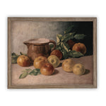 Framed Vintage Apples Still Life Painting #ST-603