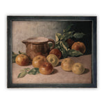 Framed Vintage Apples Still Life Painting #ST-603