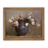 Framed Vintage Floral Canvas Print: Still Life Painting (16x20)
