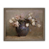 Framed Vintage Floral Canvas Print: Still Life Painting (16x20)