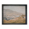 READY TO SHIP 11X14 Vintage Framed Canvas Art // Framed Vintage Print // Vintage Painting // Pastel Landscape //#lan-104