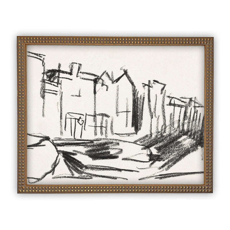 READY to SHIP 16X20 Vintage Framed Canvas Art #ARC-103