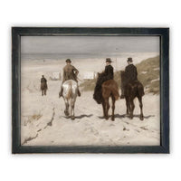 READY TO SHIP 11X14 Vintage Framed Canvas Art #A-137