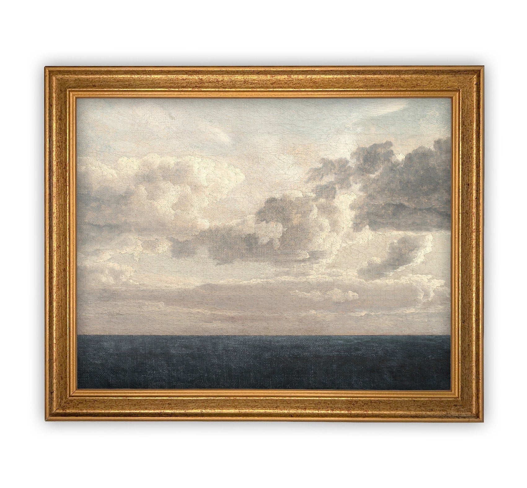 READY to SHIP 11X14 Vintage Framed Canvas Art #COAS-153