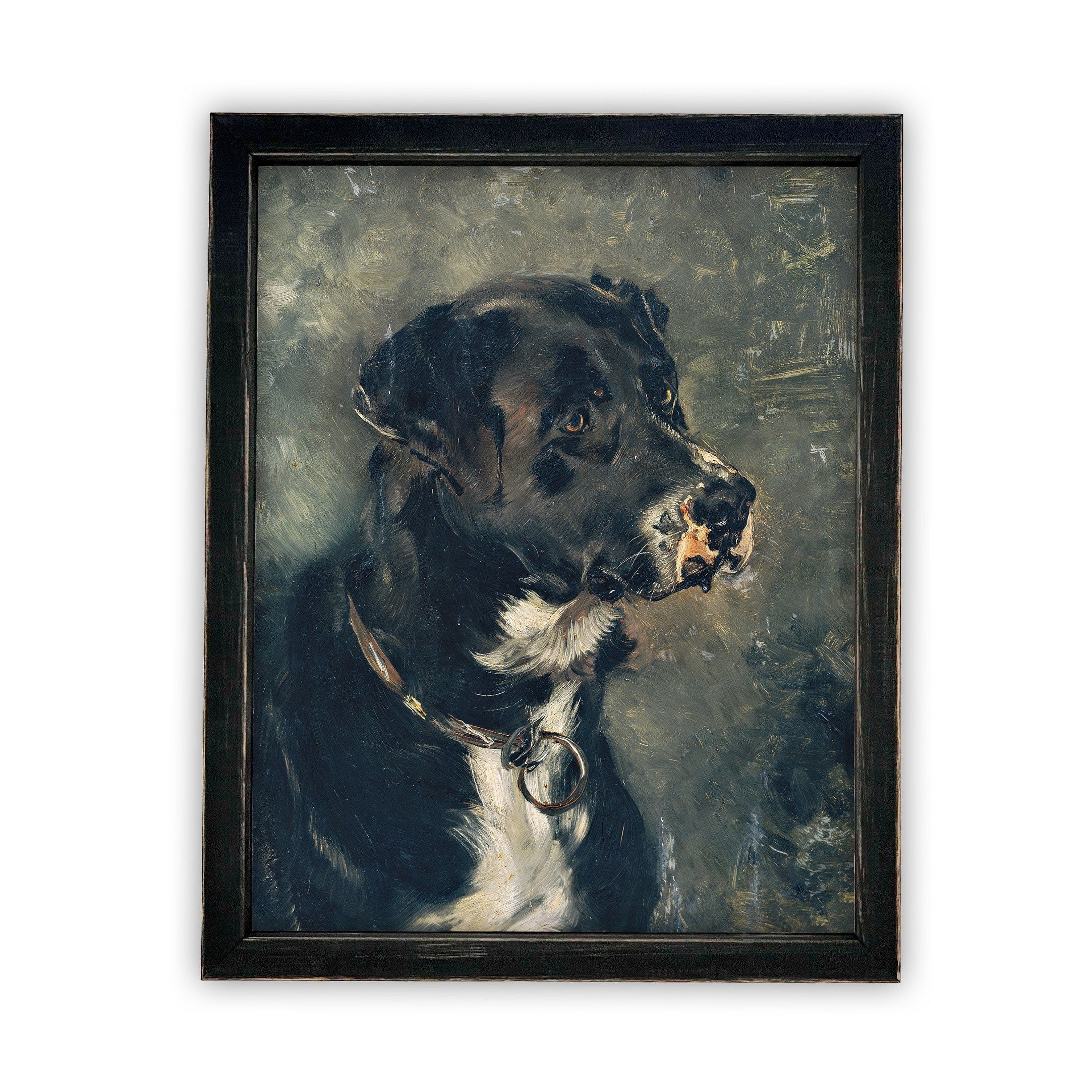 READY to SHIP 11x14 Vintage Framed Canvas Art #A-110