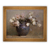 Framed Vintage Floral Canvas Print: Still Life Painting (16x20)