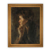 Framed Vintage Woman Portrait Canvas Art Print (30x40)