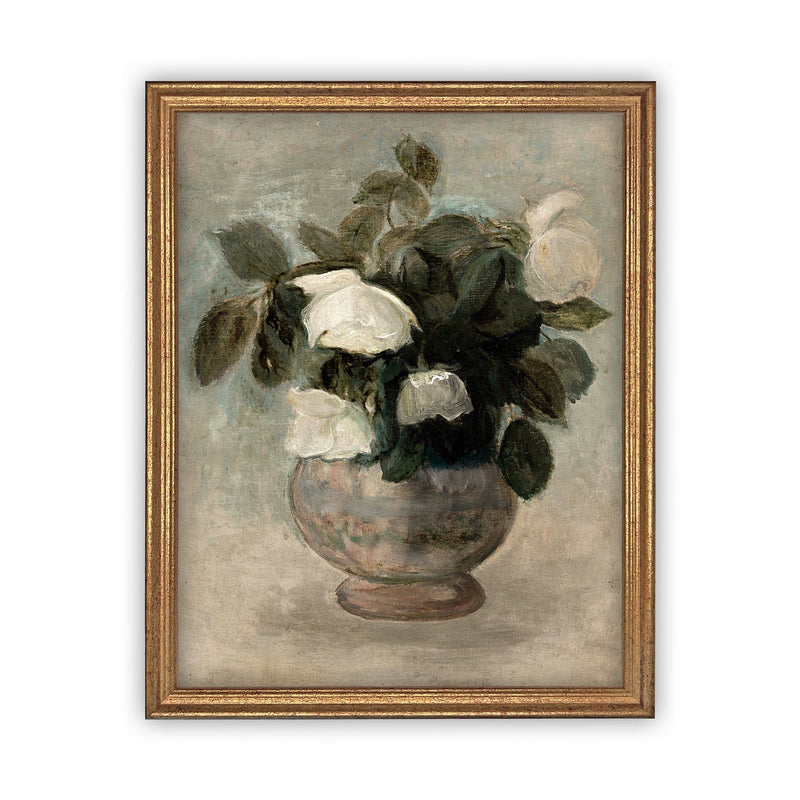 READY to SHIP 11x14 Vintage Framed Canvas Art #BOT-126