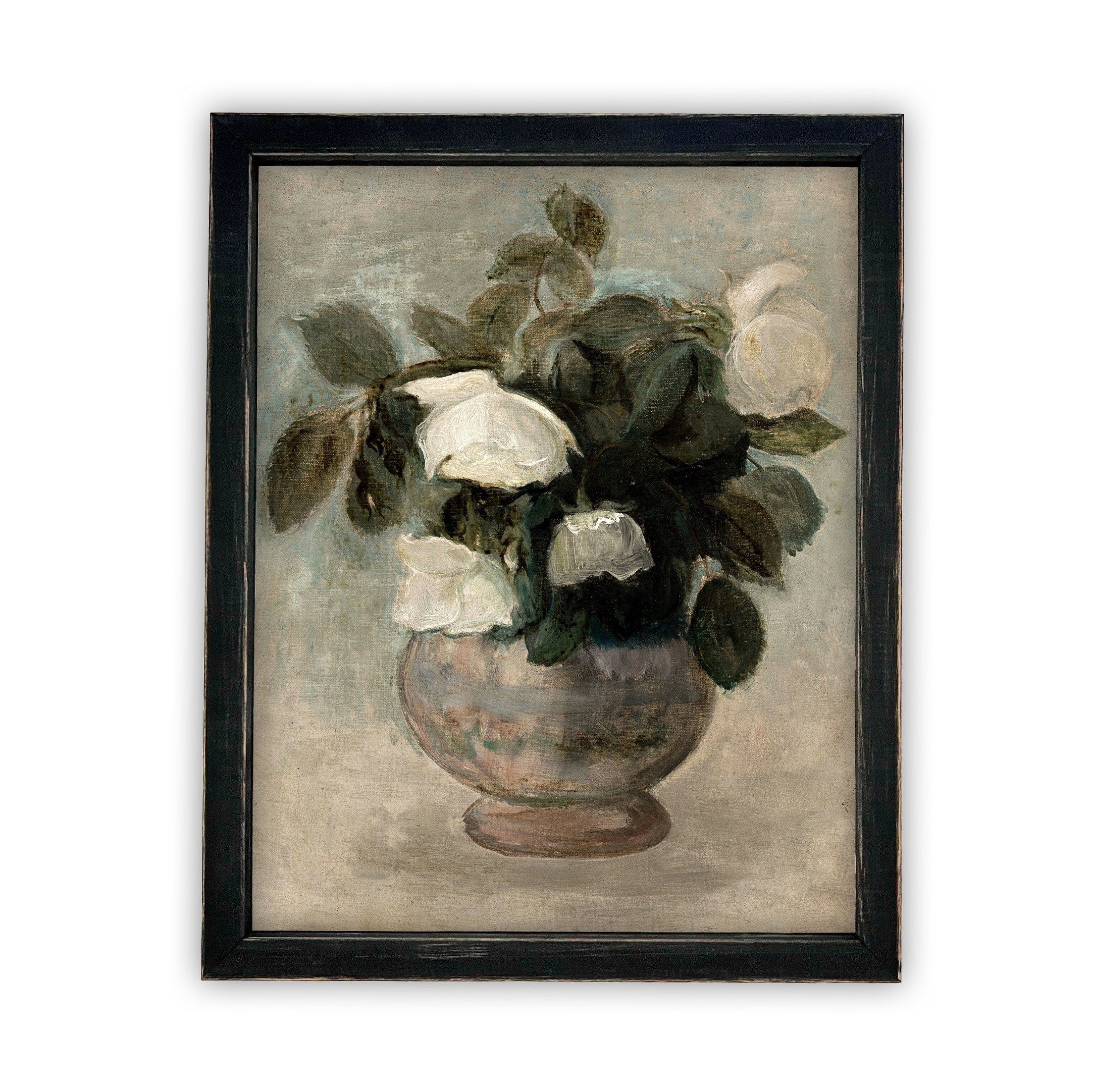 READY to SHIP 11x14 Vintage Framed Canvas Art #BOT-126