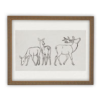 Vintage Framed Canvas Art #CH-310