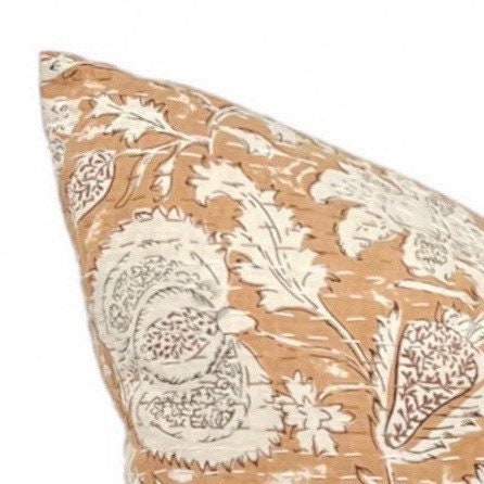 Designer Avalon Block Print Kantha Quilted Pillow Cover