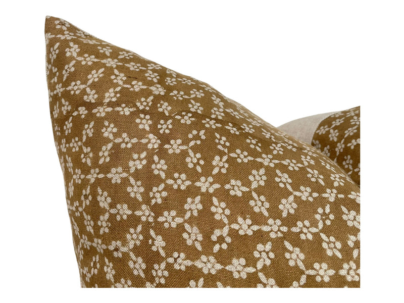 Designer Auburn Floral Pillow Cover